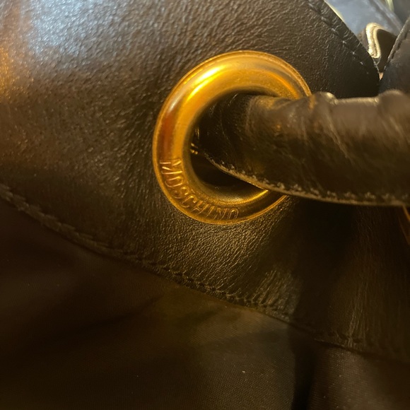 Y2K Vintage Moschino Redline Bucket Bag - Picture 2 of 10